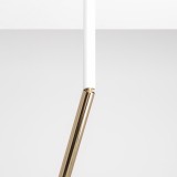 ALDEX 1067PL_G_M | Stick-AL Aldex stropné svietidlo tyč otočné prvky 1x G9 biela, zlatý