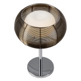 BRILLIANT 61149/53 | Relax-BRI Brilliant stolové svietidlo 39cm prepínač na vedení 1x G9 bronzová, chróm