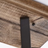 BRILLIANT 72029/84 | Carmen-Wood Brilliant stropné svietidlo otočné prvky 2x GU10 galvanizovaný povrch, drevo