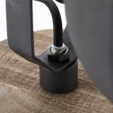 BRILLIANT 99006/86 | Mila-BRI Brilliant stolové svietidlo 21cm prepínač na vedení otočné prvky 1x E14 čierna, drevo