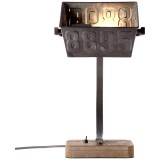 BRILLIANT 99022/46 | Drake Brilliant stolové svietidlo 38cm prepínač na vedení otočné prvky 1x E27 čierna, drevo