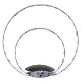 BRILLIANT G92949/15 | MelinaB Brilliant stolové svietidlo 31cm diaľkový ovládač regulovateľná intenzita svetla 1x LED chróm