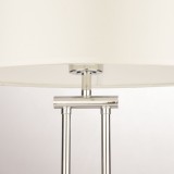 COSMOLIGHT T01444CH-WH | Athens Cosmolight stolové svietidlo 60cm prepínač 1x E27 chróm, biela