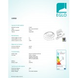 EGLO 13532 | Eglo-LS-Basic Eglo LED pásy RGB svietidlo diaľkový ovládač regulovateľná intenzita svetla, meniace farbu 1x LED RGBK biela