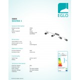 EGLO 30835 | Davida Eglo spot svietidlo otočné prvky 4x GU10 1600lm 3000K čierna nikel, čierna