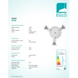EGLO 31416 | Mini-LED Eglo stenové, stropné svietidlo otočné prvky 3x GU10 720lm 3000K biela, chróm