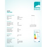 EGLO 31579 | Eglo-Pasteri-W Eglo visiace svietidlo 2x E27 matný biely, matný nikel