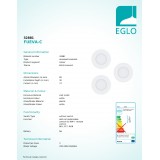 EGLO 32881 | EGLO-Connect-Fueva Eglo zabudovateľné múdre osvetlenie LED panel kruhový regulovateľná intenzita svetla, nastaviteľná farebná teplota, meniace farbu, na diaľkové ovládanie Ø85mm 3x LED 1080lm 2700 <-> 6500K biela