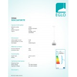 EGLO 33344 | Roccaforte Eglo visiace svietidlo 1x E14 biela