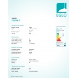EGLO 33625 | Fueva-1 Eglo stenové, stropné LED panel štvorec 1x LED 2700lm 4000K IP44 chróm, biela