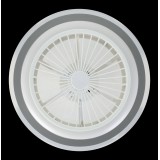 EGLO 35141 | Albufeira Eglo svietidlo s ventilátorom stropné kruhový diaľkový ovládač regulovateľná intenzita svetla, nastaviteľná farebná teplota, časový spínač 3x LED 3300lm 2700 <-> 6500K biela, opál