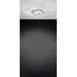 EGLO 39045 | Valmoro Eglo stenové, stropné svietidlo 7x LED 840lm 4000K saténový nike, hliník, biela