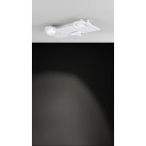 EGLO 39135 | Brea Eglo stenové, stropné svietidlo regulovateľná intenzita svetla, otáčateľný svetelný zdroj 3x LED 1440lm 3000K biela, priesvitná, saténový