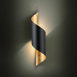 EGLO 39654 | Jabaloyas-Prebone Eglo stenové svietidlo 1x E27 čierna, zlatý