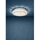EGLO 39746 | Balparda Eglo stropné svietidlo regulovateľná intenzita svetla 1x LED 3500lm 4000K chróm, krištáľ, priesvitné
