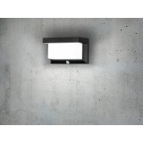 EGLO 48968 | Utrera Eglo stenové svietidlo pohybový senzor, svetelný senzor - súmrakový spínač slnečné kolektorové / solárne, otočné prvky 1x LED 800lm 4000K čierna, biela