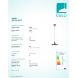 EGLO 49454 | Bridport Eglo visiace svietidlo 1x E27 starožitná červená meď