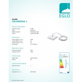 EGLO 61489 | Eglo napájací konektor doplnok biela
