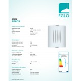 EGLO 83132 | Grafik Eglo stenové, stropné svietidlo obdĺžnik 1x E27 matný nikel, saténový