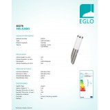 EGLO 83278 | Helsinki Eglo stenové svietidlo pohybový senzor 1x E27 IP44 zušľachtená oceľ, nehrdzavejúca oceľ, biela
