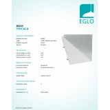 EGLO 89223 | Tricala Eglo stenové doplnok leštený hliník