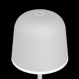 EGLO 900458 | Mannera Eglo prenosné, stolové svietidlo dotykový prepínač s reguláciou svetla regulovateľná intenzita svetla, batérie/akumulátorové, USB prijímač 1x LED 200lm 3000K IP54 sivé, biela