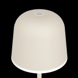 EGLO 900461 | Mannera Eglo prenosné, stolové svietidlo dotykový prepínač s reguláciou svetla regulovateľná intenzita svetla, batérie/akumulátorové, USB prijímač 1x LED 200lm 3000K IP54 piesková, biela