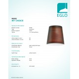 EGLO 90262 | MyChoice Eglo clona tienidlo hnedá
