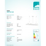 EGLO 90699 | Vectus Eglo visiace svietidlo 4x G53 / AR111 biela