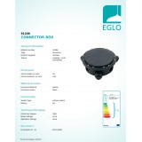 EGLO 91206 | Eglo spojovacia krabica doplnky IP68 čierna