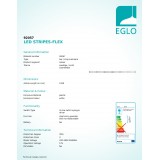 EGLO 92057 | Eglo-LS-Flex-IP Eglo LED pásy svietidlo prepínač na vedení vybavené vedením a zástrčkou 2x LED 477lm + 1x LED 4000K biela