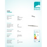 EGLO 93908 | Fornes Eglo visiace svietidlo 1x LED 1800lm 3000K matný nikel