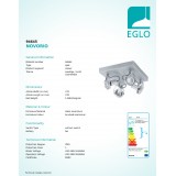 EGLO 94645 | Novorio Eglo spot svietidlo otočné prvky 4x GU10 1600lm 3000K leštený hliník