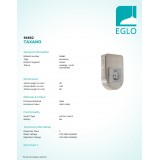 EGLO 94662 | Eglo zásuvka doplnky USB prijímač matný nikel
