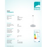EGLO 95287 | Clemente Eglo visiace svietidlo 3x E27 chróm, priesvitné, krištáľ