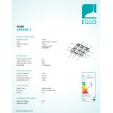EGLO 95569 | Lasana-2 Eglo stropné svietidlo 1x LED 3780lm 3000K chróm, biela