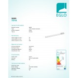 EGLO 96081 | Teya Eglo osvetlenie pultu svietidlo pohybový senzor 1x LED 850lm 4000K strieborný, biela