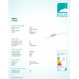 EGLO 96316 | Parri Eglo stropné svietidlo otočné prvky 3x LED 1950lm 3000K chróm, biela
