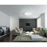 EGLO 97878 | Frania-S Eglo stenové, stropné svietidlo kruhový 1x LED 2000lm 3000K biela, kryštálový efekt