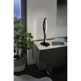 EGLO 99318 | Lasana-1 Eglo stolové svietidlo 46cm prepínač na vedení 1x LED 1100lm 3000K čierna, biela