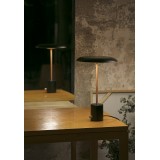 FARO 28388 | Hoshi Faro stolové svietidlo 40cm 1x LED 930lm 2700K čierna, opál