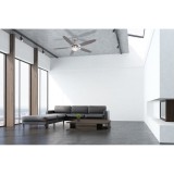 GLOBO 0308 | Azura Globo stropné svietidlo s ventilátorom prepínač na ťah 1x E14 matný nikel, grafit, biela