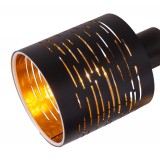 GLOBO 15342-3D | Tunno Globo stropné svietidlo 3x E14 čierna, zlatý