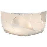 GLOBO 40403-2 | Paranja Globo stenové svietidlo 2x E27 chróm, biela, priesvitné