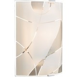 GLOBO 40403W2 | Paranja Globo stenové svietidlo 1x E27 chróm, biela, priesvitné