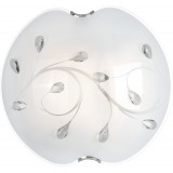 GLOBO 40404-3 | Burgundy Globo stropné svietidlo 3x E27 matný nikel, biela, priesvitné
