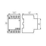 KANLUX 23254 | Kanlux stýkač DIN35 modul - 3, 40A/15A - 40 svetlo šedá