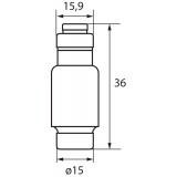 KANLUX 23351 | Kanlux poistková vložka DIN35 modul, 25 - D02 svetlo šedá