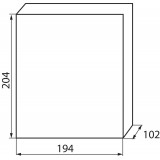 KANLUX 23610 | Kanlux rozvádzač na stenu DIN35, 6P obdĺžnik IP30 IK07 biela, sivé-modrá