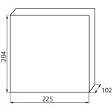 KANLUX 23611 | Kanlux rozvádzač na stenu DIN35, 8P obdĺžnik IP30 IK07 biela, sivé-modrá